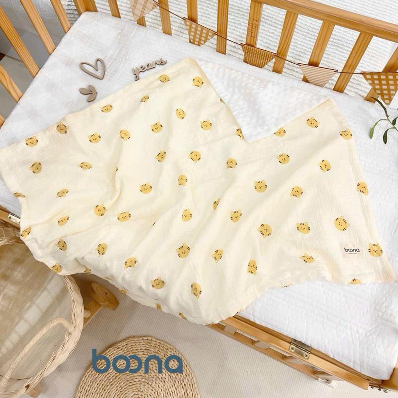 Product Introduction of [BOONA] Chăn Nhung Hạt Đậu Mặt Vải Muslin Boona Cao Cấp, Mền Đắp Hoạ Tiết Hàn Quốc Mềm Mại, Ấm Áp Cho Bé KT 80x100cm 12
