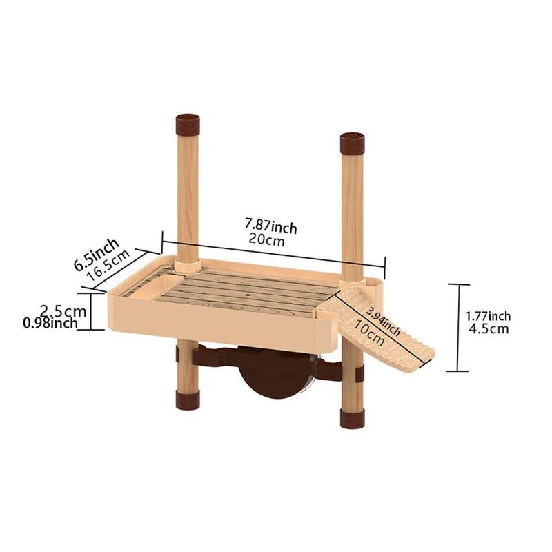Product Introduction of Floating Turtle Pier Reptile Floating Island Rectangular Basking Platform for Sun Bathing 0