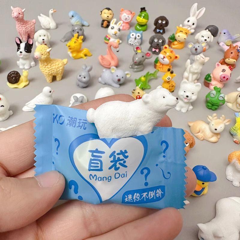 Thú Mô Phỏng Thu Nhỏ, Túi Mù, Thích Hợp Cho Học Sinh, Phần Thưởng, Quà Tặng Nhỏ Đồ Chơi Nhỏ Hộp Mù Hoạt Động 1