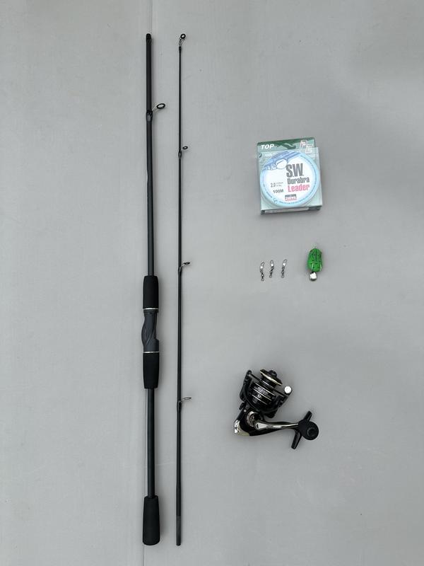 Combo Cần Lure Sói Đen Máy AC 2000 Tải Cá 2-4kgg Fishing Đi Câu