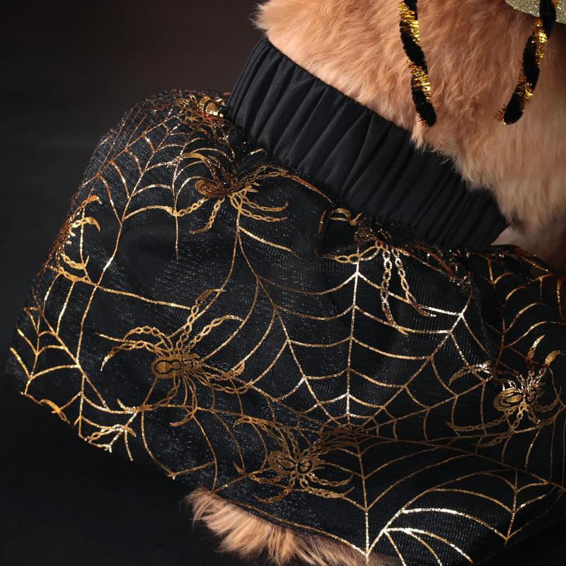 Product Introduction of Halloween Versatile Spider Set Small and Medium Dog Clothes 7
