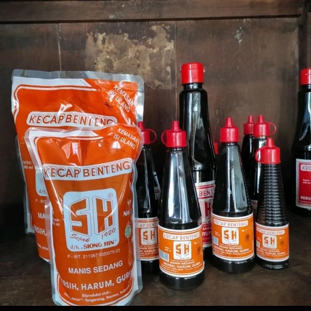 Kecap Manis Benteng SH 620ml Refill- Saus Kedelai Kedelai  Bahan sambal Saos Sauce
