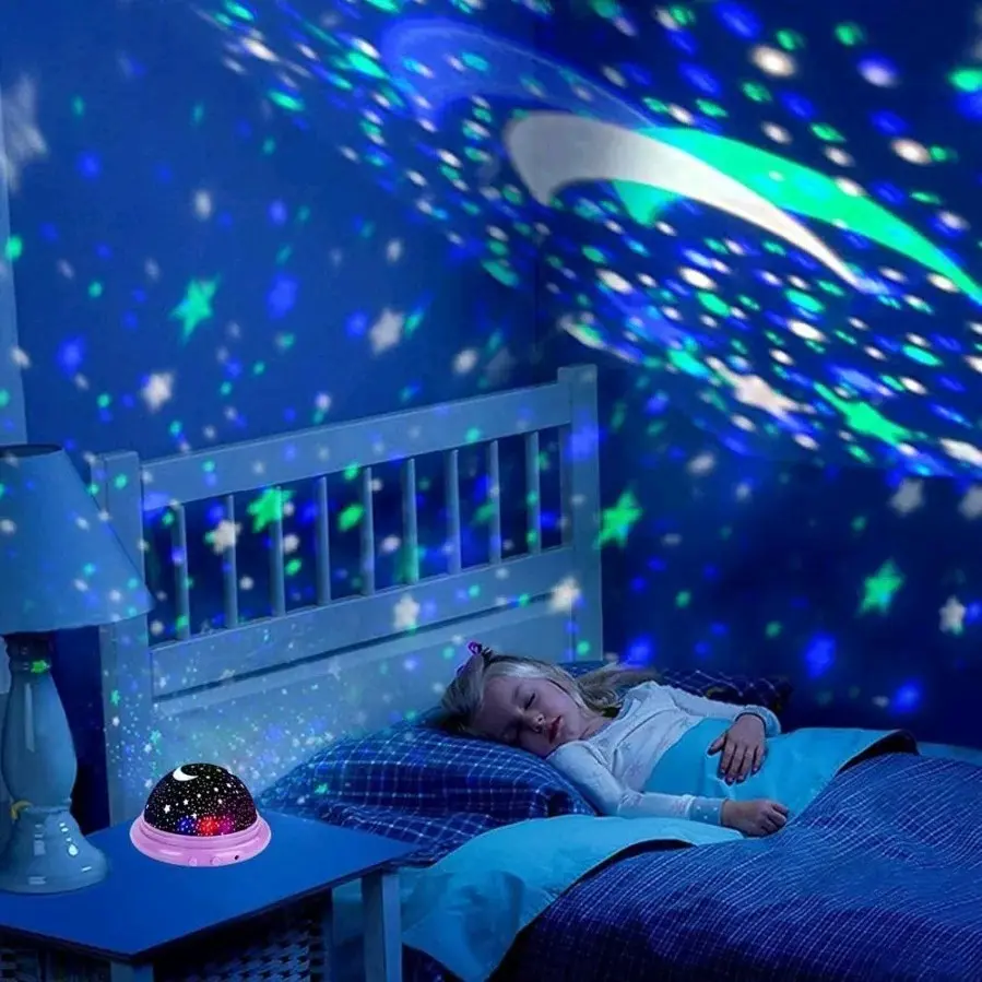 Lampu tidur proyektor STAR MASTER Night Lamp Lampu LED motif bintang