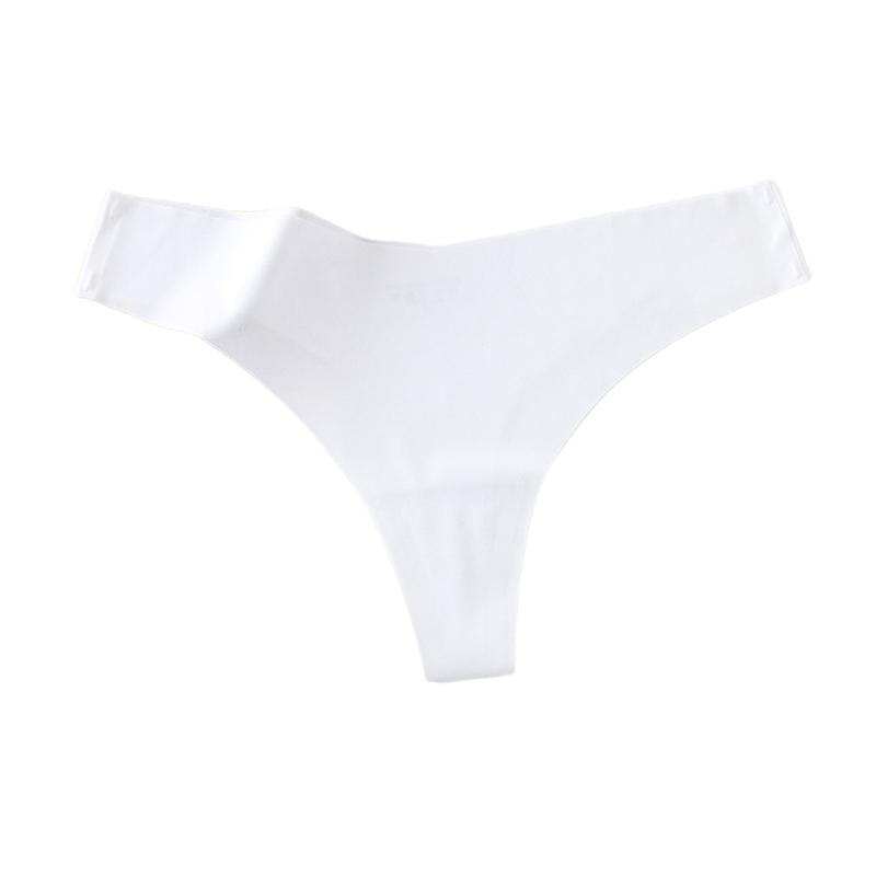 Đồ Lót Nữ, Cạp Thấp, Lụa Lạnh Không Đường May, Cảm Giác Ngầu Với Đáy Quần Cotton, Màu Trơn Quần Lót Hàng Ngày, Thích Hợp Cho Trang Phục Mặc Nhà Và Ngủ, Quần Lót 8