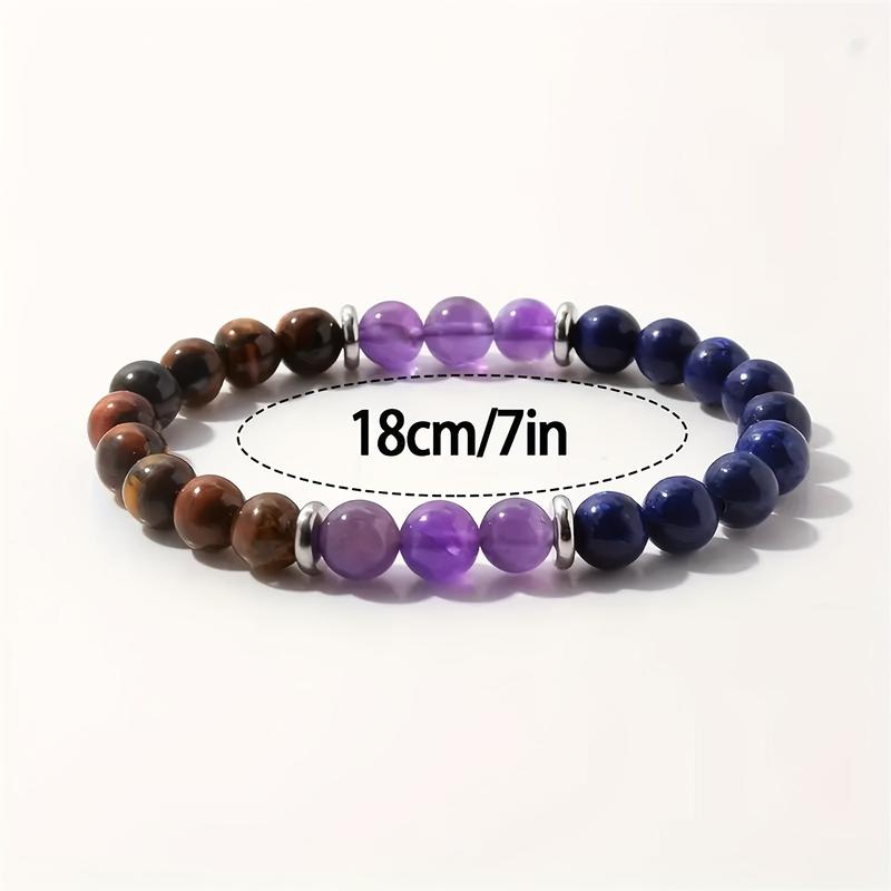Product Introduction of Popular Bracelet Amethyst Lapis Lazuli Tiger-Eye Bracelet 2