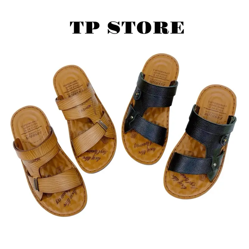 Dép Quai Hậu Nam da bò đế khâu chắc chắn thanh lịch bền đẹp Sandal 0