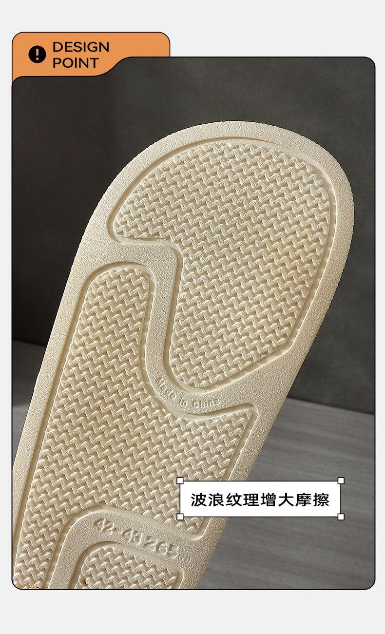 Product Introduction of AA18-2023 New Summer Simplicity Men Slippers Male House Flip Flops Thick Slides Fashion Letter Anti slip Line Sole Shoes Outdoor Shoe 6