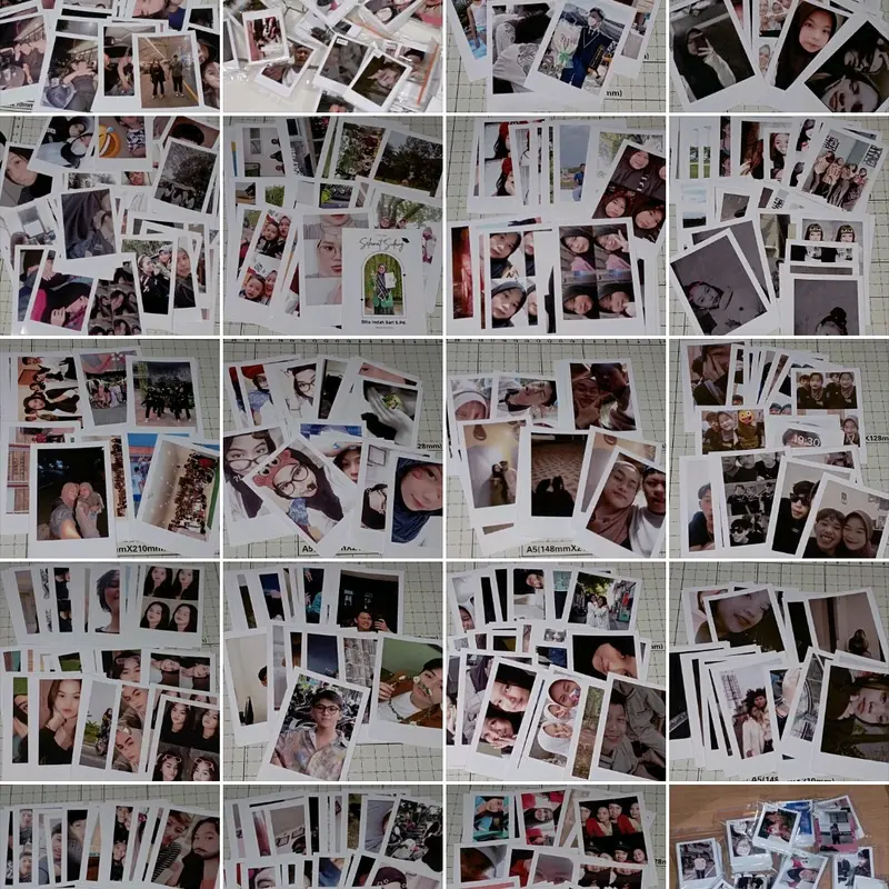 Polaroid ukuran 2r background putih min. 25 foto 4