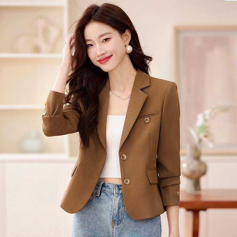 Product Introduction of Áo Khoác Vest Ngắn, Cao Cấp, Thích Hợp Cho Mùa Xuân Và Mùa Thu, Hàng Mới Về Năm 2025, Phong Cách Thường Ngày Nhỏ Thanh Lịch, Bộ Đồ Công Sở, Dành Cho Nữ, Áo Trên Top Women 1