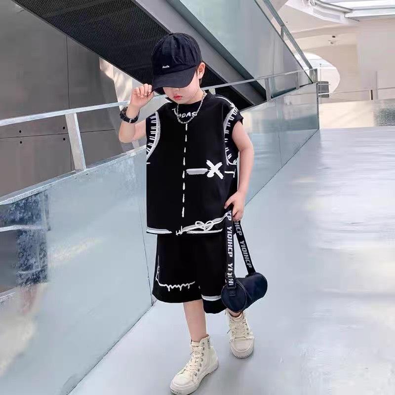 Bộ 3 lỗ mùa hè cho bé trai từ 17-45 kg mặc vừa ,phong cách cá tính .Chất cotton cá xấu mềm mịn thấm hút mồ hôi, đường may kĩ 3