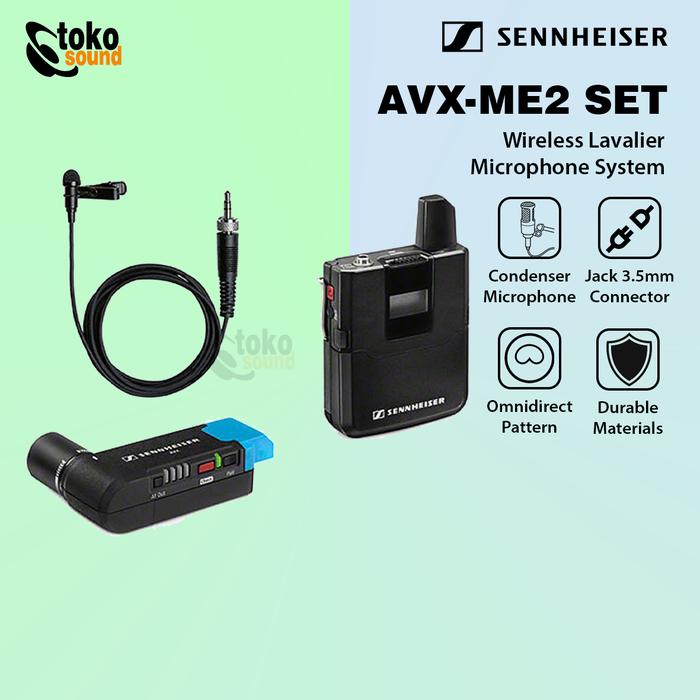 Gambar Sennheiser AVX-ME2 SET AVX ME2 - Wireless Lavalier Mic System Original dari Tokosound Proaudio Kota Administrasi Jakarta Barat Tokopedia