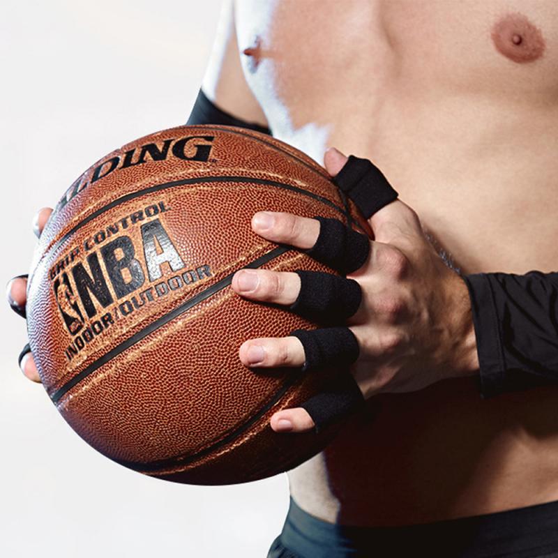 Pelindung Jari Olahraga, 10 Buah Elastis Lengan Jari Pendukung Radang Sendi Penjaga Jari Luar Ruangan Basket Voli Perlindungan Jari 7
