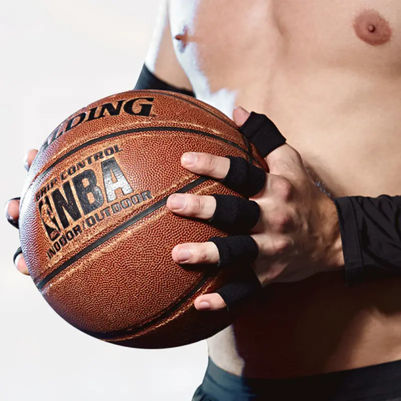Pelindung Jari Olahraga, 10 Buah Elastis Lengan Jari Pendukung Radang Sendi Penjaga Jari Luar Ruangan Basket Voli Perlindungan Jari 7