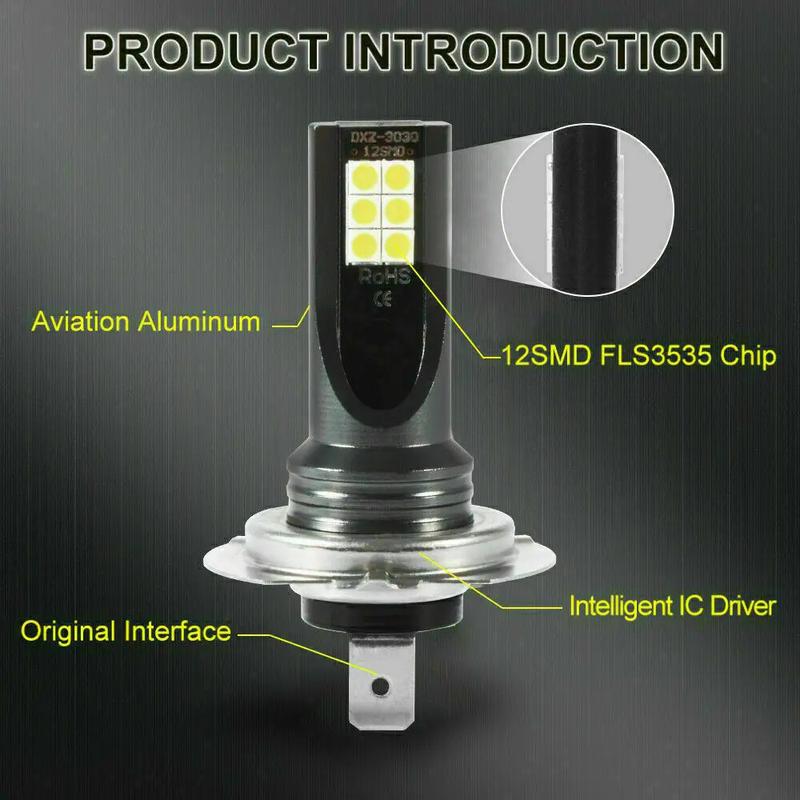 Product Introduction of Bóng đèn ft h7 100w đèn pha led ô tô bóng đèn sương mù 2 cái cree kit 6000k hid lỗi canbus miễn phí phụ kiện điện tử ô tô đèn pha led ô tô Chip 35