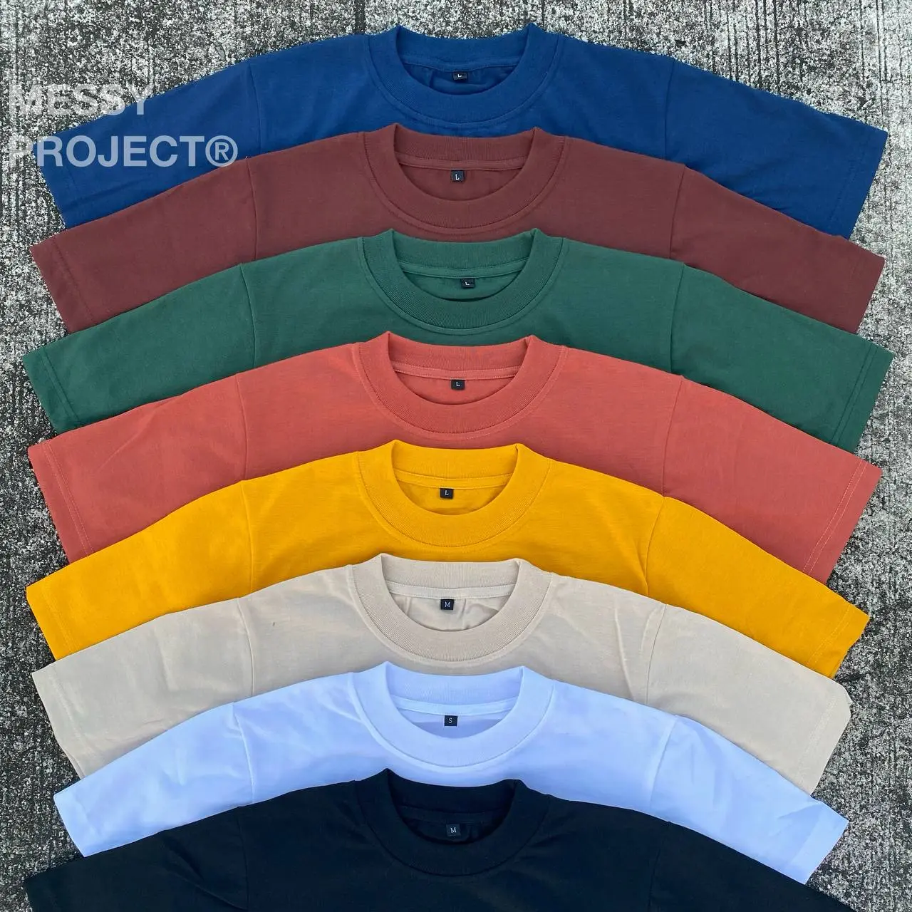 MESSY Pro Club Inspired Top Cotton Shirt Plain Menswear