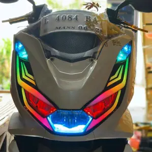 LAMPU ALIS RGB Bluetooth costum FULLSET HEADLAMP PCX 160