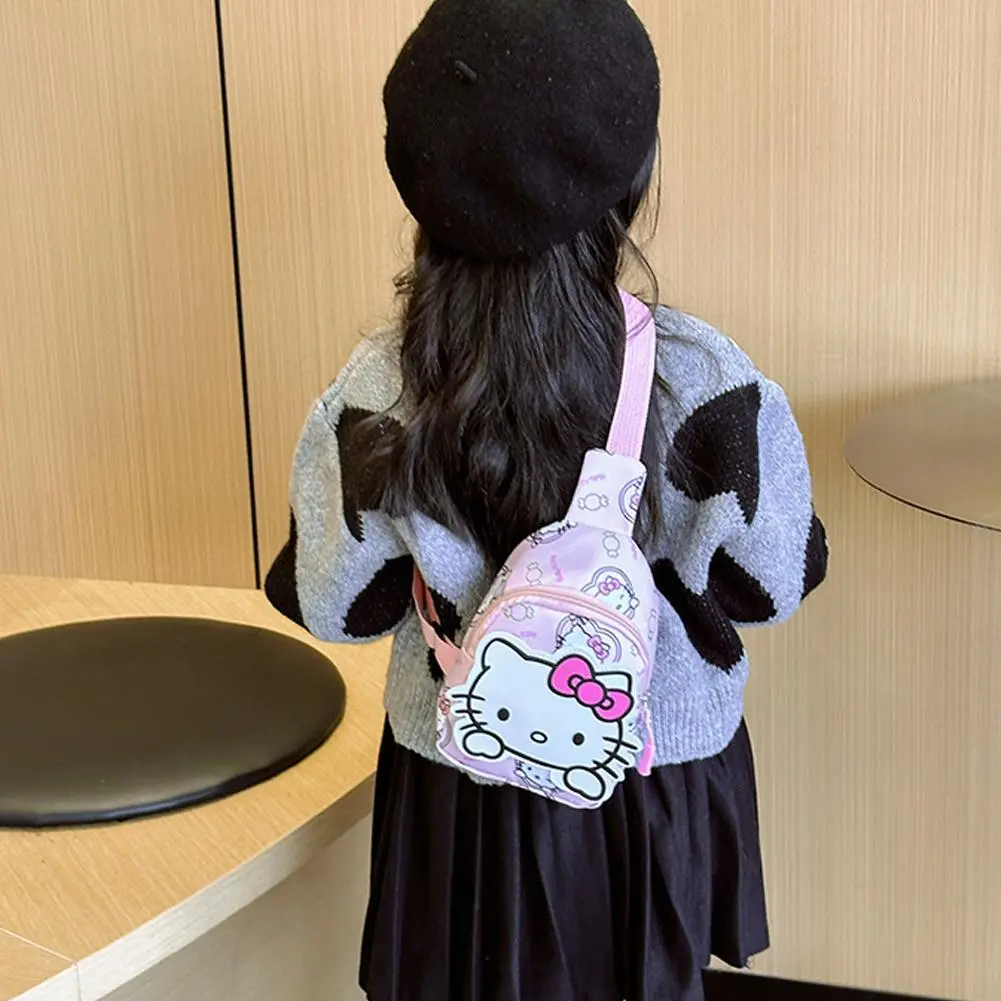 Cartoon Kids Chest Bag Cute Kindergarten Backpack Fashionable Children's Diagonal Backpack Sling Bag For Girls And Boys