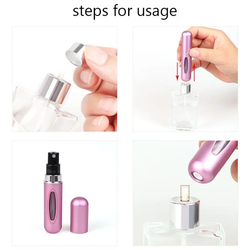 Botol Parfum Mini Tempat parpum refil travel kecil Wadah isi ulang parfume anti ribet mudah di bawa botol isi ulang 4