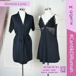 Baju Tidur Kimono Sexy Wanita [ Luna ] by Qigerie