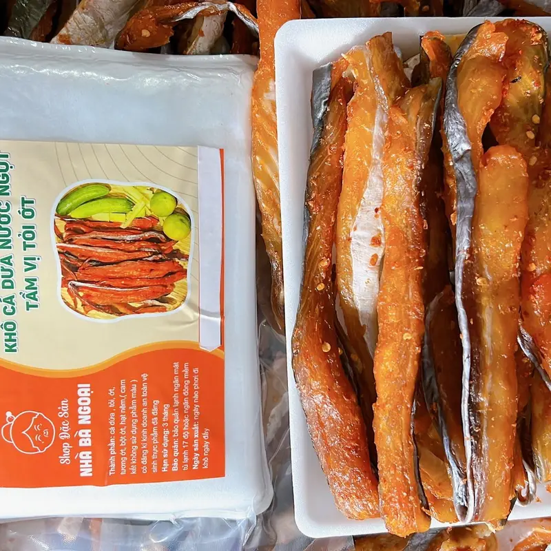 Khô cá dứa tẩm vị tỏi ớt thái sợi vị miền tây 1 Food Cay 4