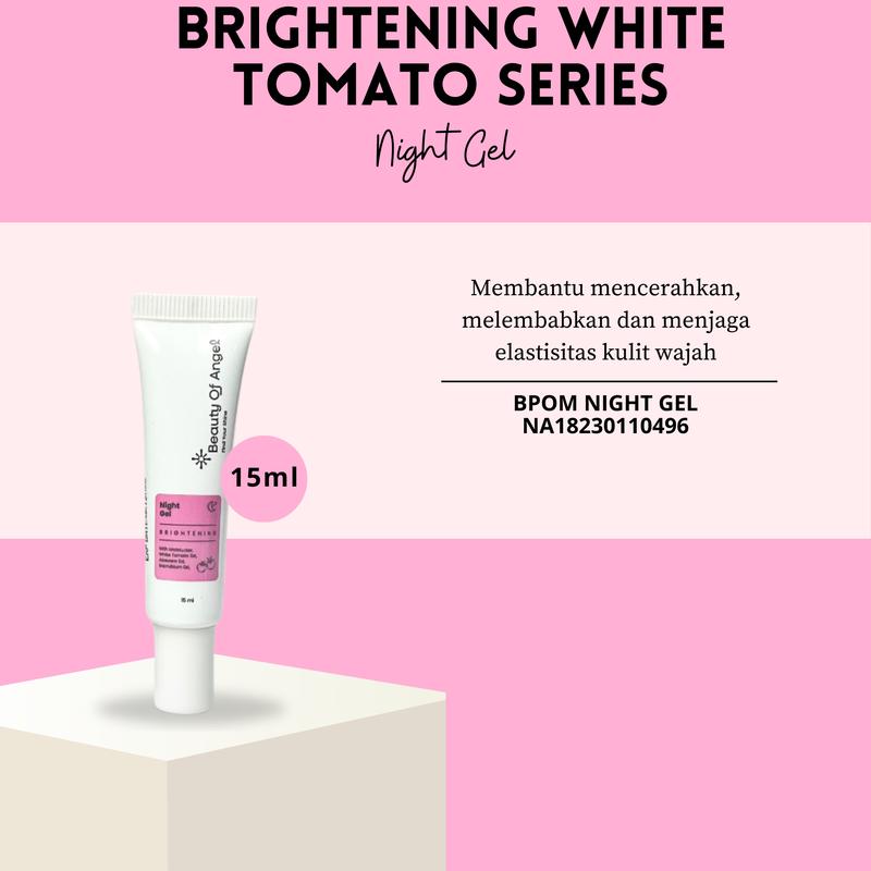 Product Introduction of Beauty Of Angel White Tomato Series Cream pencerah wajah melembabkan kulit kusam mengandung collagen Mencerahkan Pria Hitam Scrub Perawatan 9