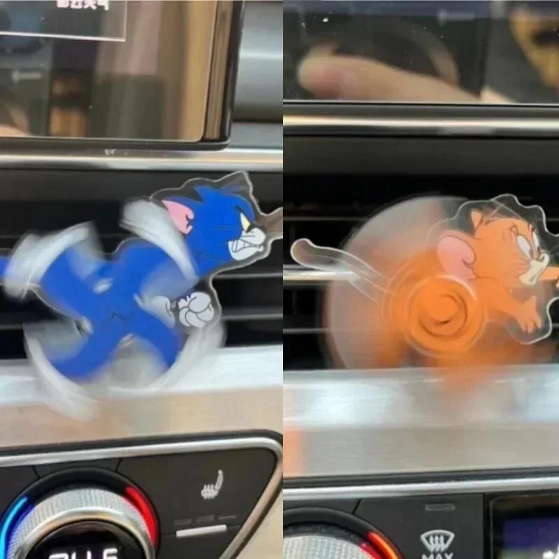 Product Introduction of YUANSHI Tom And Jerry Cartoon Car Air Outlet Decoration Air Conditioning Acrylic Accessories Clip Rotatable Toys Kawali Children Gifts 0