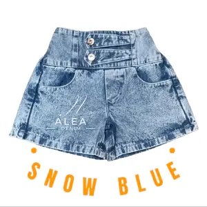 CELANA HOTPANT JEANS PENDEK KANCING ANAK PEREMPUAN ELLENA Fashion