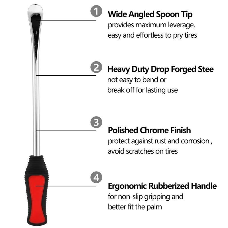 Product Introduction of High quality 30/37cm Car Motorcycle Bike Tire Pry Bar Pry Plate Pick Tire Repair Tools 26