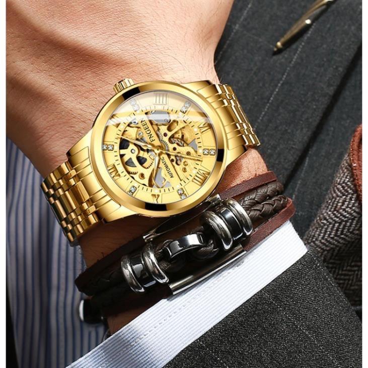  Đồng hồ cơ nam tự động FNGEEN chính hãng có dạ quang TẶNG KHĂN MỊN LAU HỘP ĐỒNG HỒ    SỐ LƯỢNG QUÀ TẶNG CÓ HẠN KIỂM TRA GIỎ HÀNG TRƯỚC KHI THANH TOÁN   