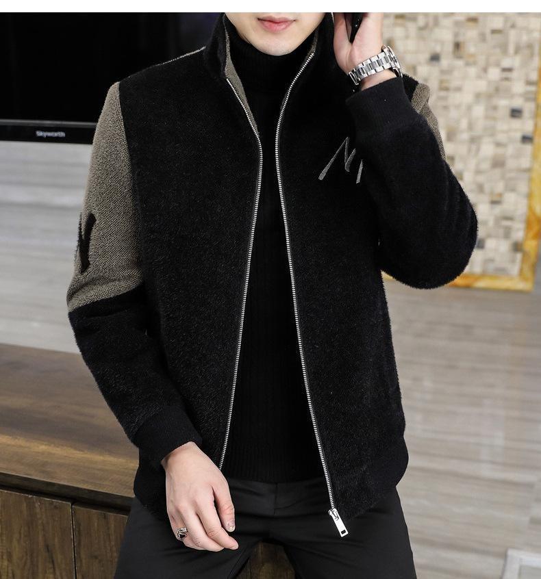 Product Introduction of 2024 new men's letter casual jacket, zipper cardigan design, comfortable and soft fabric, casual and versatile. 17