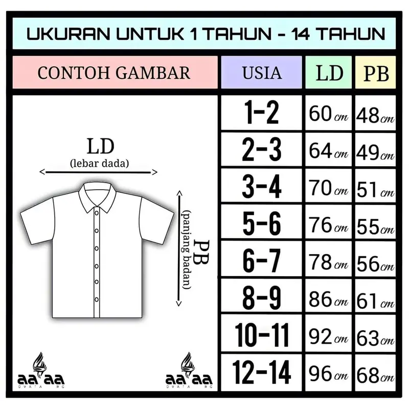 Ovata Kemeja koko Kurta Polos Anak Cowo Lengan Panjang 1-14 Tahun Preimum Katun Sigaret Atasan Anak Laki Laki 2