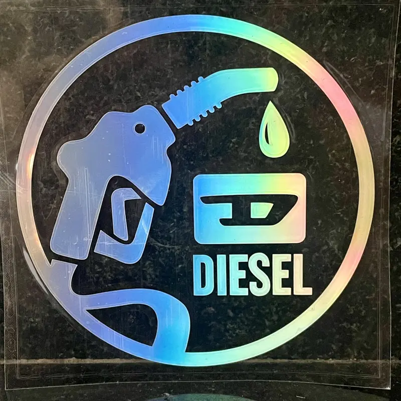 Tem  biểu  tượng dầu Diesel cho xe ô tô máy dầu 7