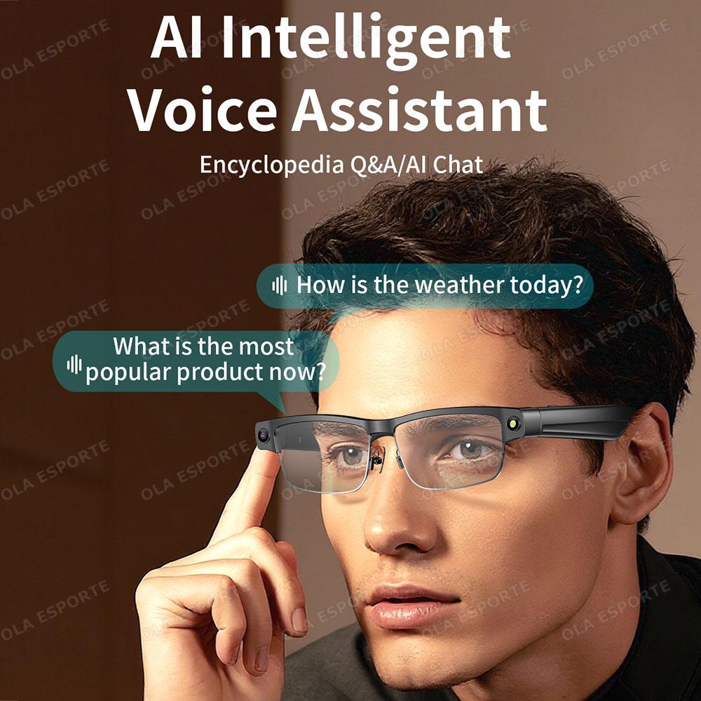 2025 Fashion 800W Pixels Camera Smart Glasses 270mAh Battery 1080P Video Shooting Bluetooth Call AI Translation Smart Sunglasses - Image 2