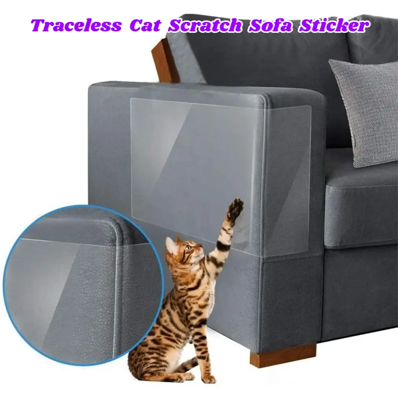 Cat Scratch Furniture Protector Couch Guard Protector Cat Scratch Repellent Pad for Furniture Anti-Scratch Training Tape for Cat