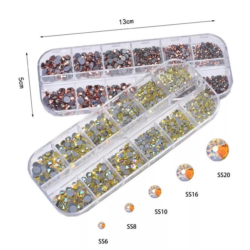  Khay Đá Chân Lưới  Màu Trắng Màu ab Đá Mix Màu Đá Màu Trà. Màu Hồng Làm đẹp móng Làm Nail 