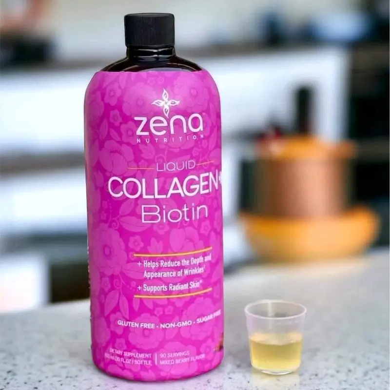 collagen zena 900ml giúp da căng mịn, giảm nếp nhăn, tóc, móng dẻo dai hơn hàng nội địa mỹ daye xa 3