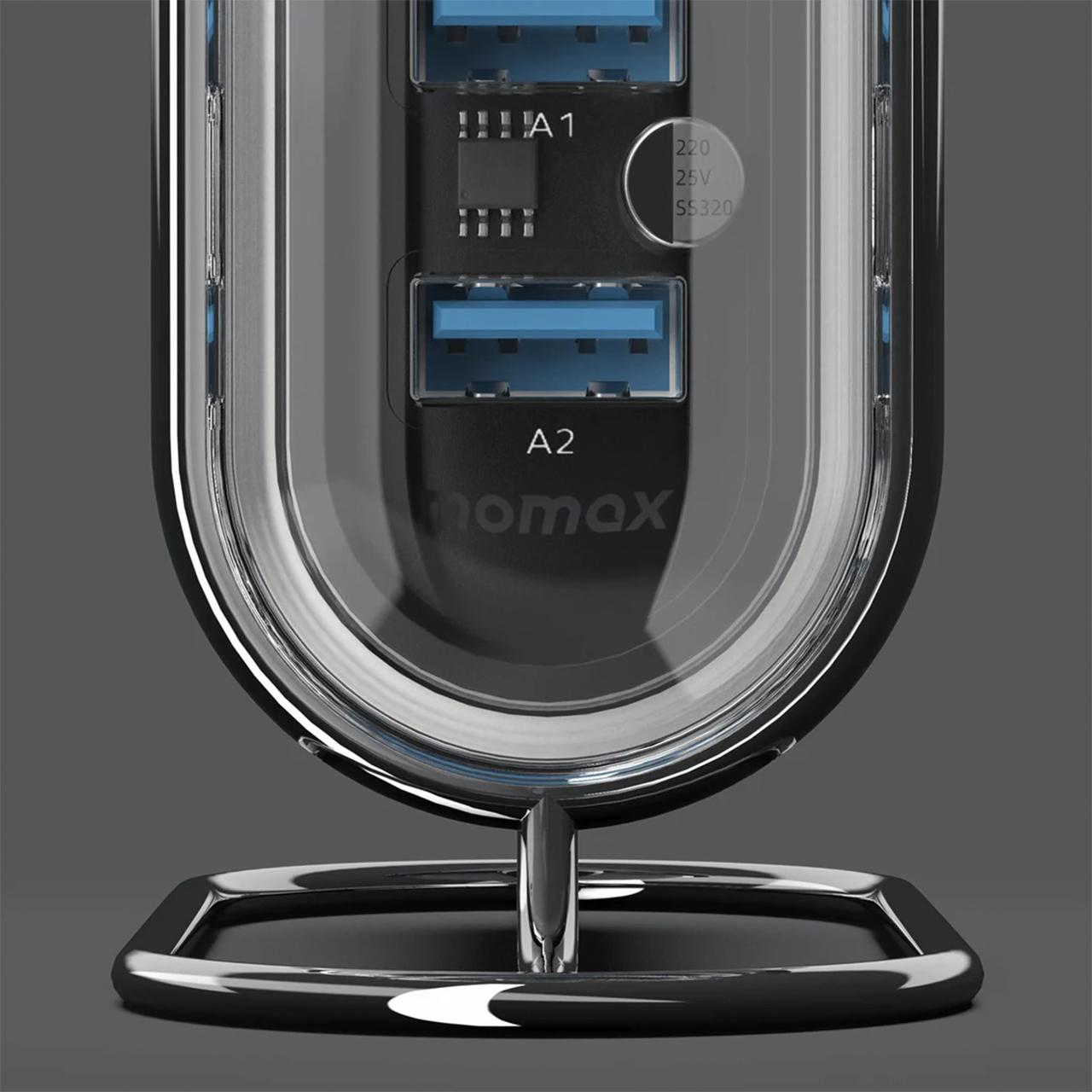 Momax Desktop Charger 120W 2A 4C GaN UK 1-Charge Flow+ - White UM55UKW