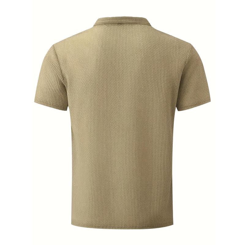 Men's Casual T-Shirt - Moisture-Wicking, Breathable, Lightweight Polyester & Spandex, 1pc, Short Sleeves, Solid Black Menswear Top women's  running  shorts squat  suit juventus  third  kit badminton  outfit basketball  shorts baggy  compression  shirt sau 6