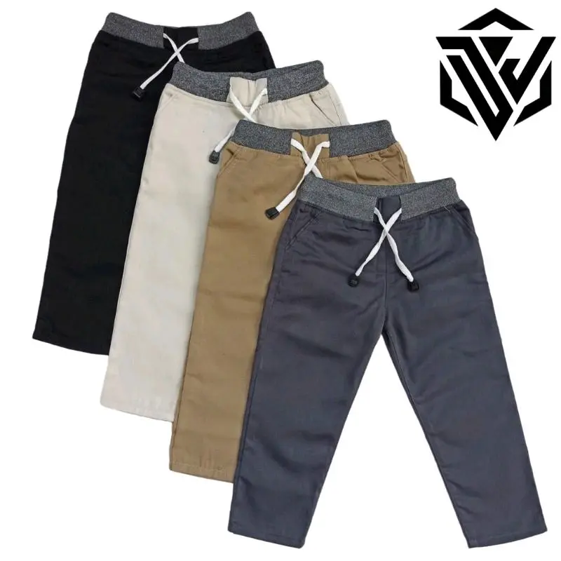 Celana Panjang Anak Laki Laki Premium Usia 1 - 13 Tahun 100 ribu 3 pcs Cowok L Black 4