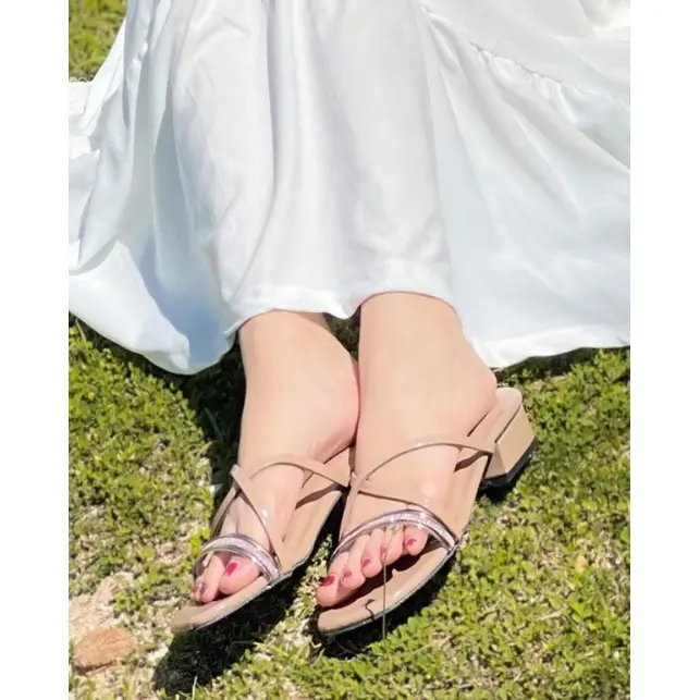 Siga Heels Wanita Terbaru Kekinian Tali Silang Hak 3 cm