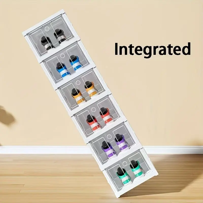 Shoe Storage Box, 1 Count Summer Multi-layer Foldable Shoe Storage Organizer, Collapsible Shoe Storage Container for Home Bedroom, Storage Organizer 2