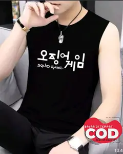 Atasan Kaos Singlet Pria Dewasa squide / Kaos Tanktop Pria / Singlet Pria Dewasa Keren / Kaos Olahraga Singlet Gym Distro   Cowok