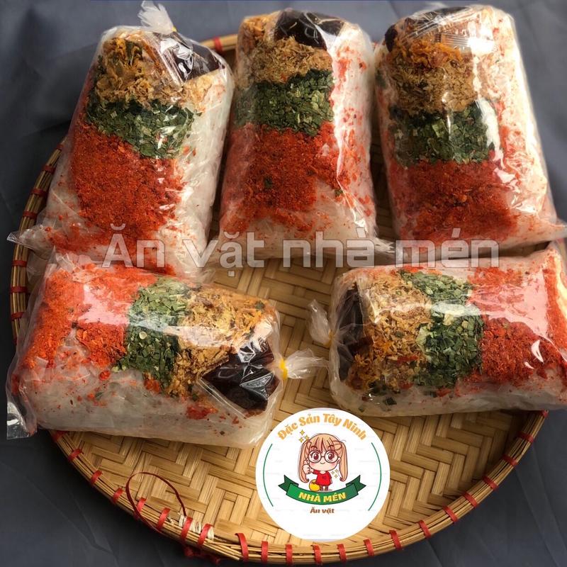 Combo 5 bịch Bánh Tráng Trộn hành phi Snack Ăn Vặt food