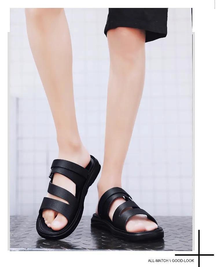 Product Introduction of Valazo men's casual sandals Korean men's slippers non-slip beach shoes for summer 9