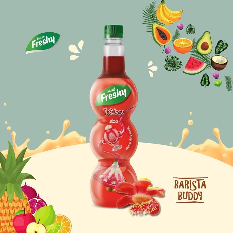 Siro Pha Chế Trái Cây Freshy Vị Sala - Chai 710ml - Nguyên Liệu Pha Chế