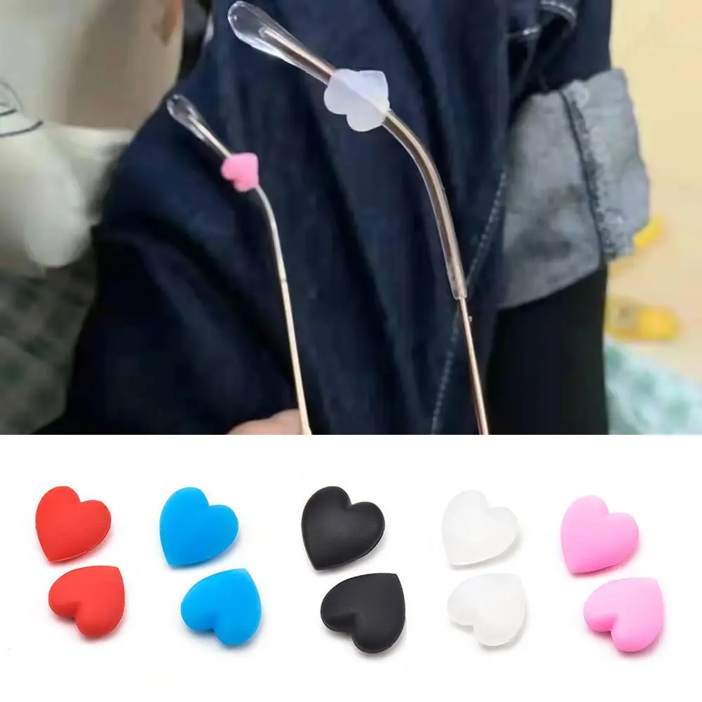 Dụng Cụ Giữ Kính Mắt Bằng Silicon, 1 Cặp, Nút Chặn Kính Mắt, Móc Bịt Tai, Chống Trượt, F5D7