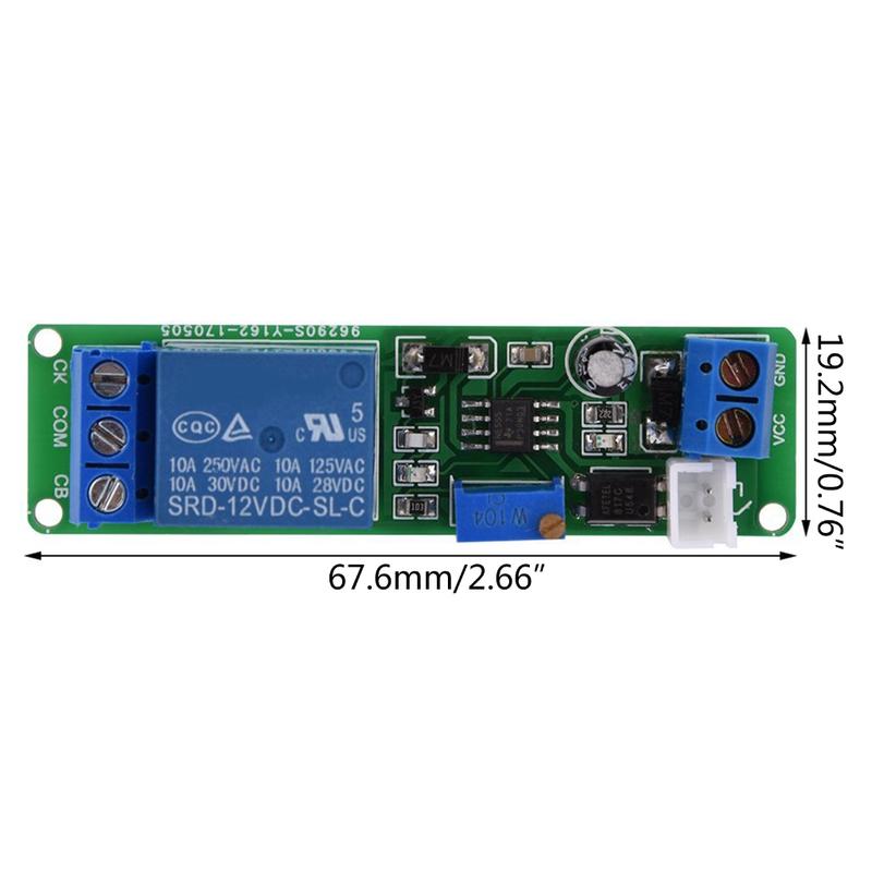 Product Introduction of Efficient Timing Control Module DC5V 12V Infinites Cycle Delay Timing Time Relays Module Adjustable Delay 0