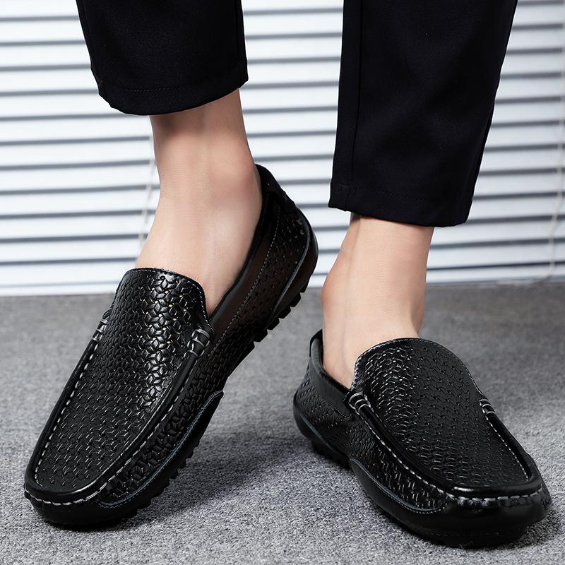 Product Introduction of Giày Da Cho Nam, Khâu Tay, Da Thật, Phong Cách Anh Quốc Ruoshuai, Xuyên Biên Giới, Ngoại Cỡ, Thiết Kế Khoét Lỗ Giày Doug Shoes 21