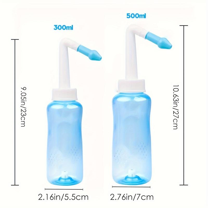 Bình Rửa Mũi, Bình Neti, Bình Rửa Xoang, Dụng Cụ Làm Sạch Mũi, Bộ Tưới Nước Mũi, Không Chứa BPA, Thích Hợp Cho Chăm Sóc Mũi, Hen Suyễn, Mũi Dị Ứng, Sốt Và Sổ Thở, Dung Tích 300ml, Cho Con Bú 3