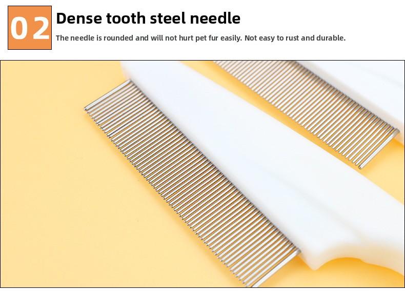 Product Introduction of Cat Dog Comb Knot Opening Float Hair Cleaning Artifact Pet Self-Cleaning Comb Comb Long Hair Massage Knot Hair Removal Special 3
